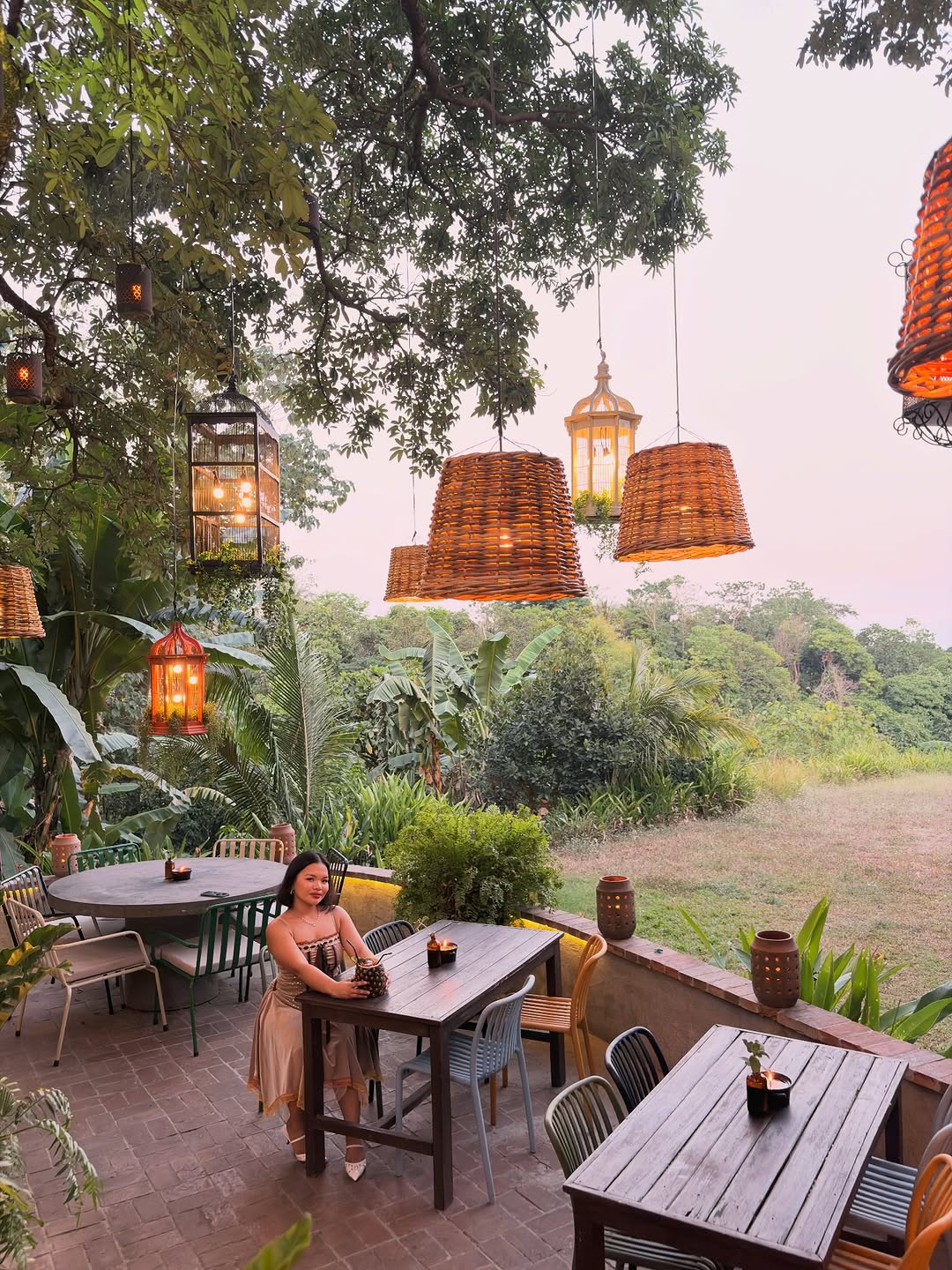 PIÑA lantern garden from another angle