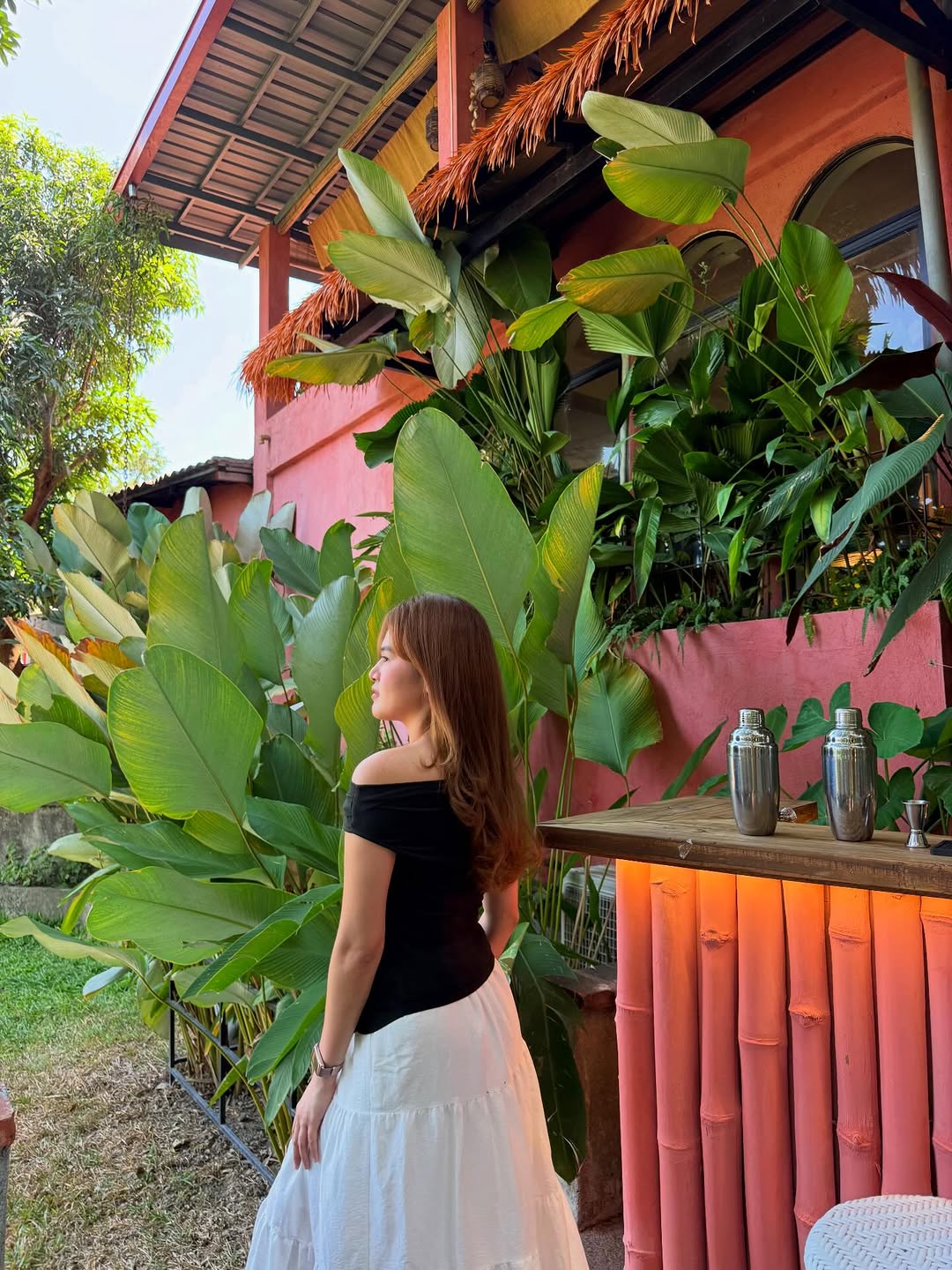 Tropical hacienda exterior